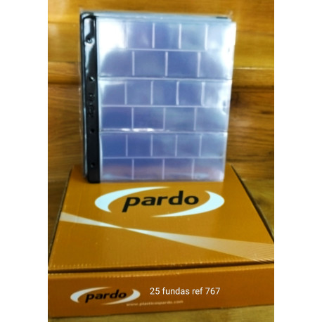 Caja 25 fundas Pardo monedas