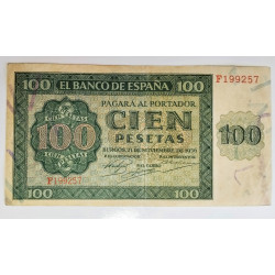 100 PESETAS 21 NOVIEMBRE 1936