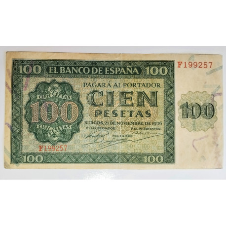 100 pesetas Noviembre 1936