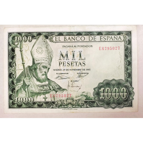 1.000 pesetas 1965 San Isidoro