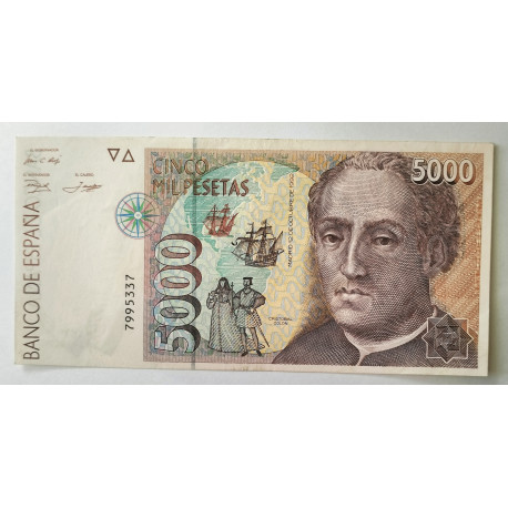 5.000 pesetas 1992 Colon