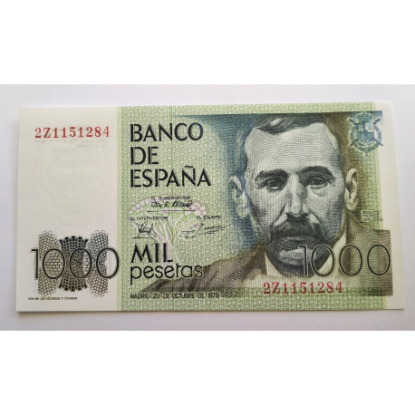 Billete de Benito Pérez Galdós 1979