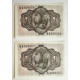 Pareja de billetes de 1 pts 1951