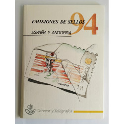 Libro sellos España y Andorra 1994