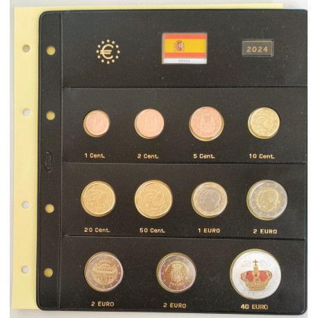 Serie Completa España 2024 y funda Pardo