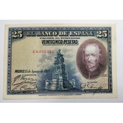 25 PESETAS 15 AGOSTO 1928 CORRELATIVOS