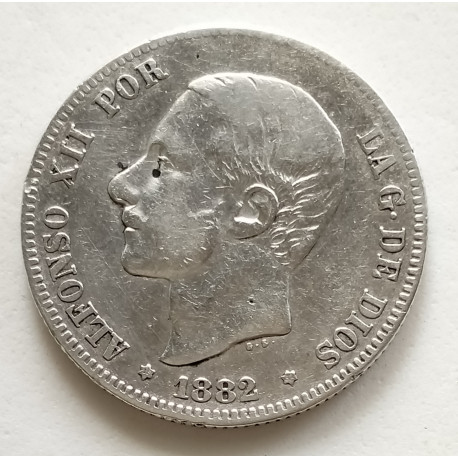 2 pesetas Alfonso XII 1882*82