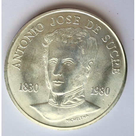 75  bolívares 1830-1980 Venezuela