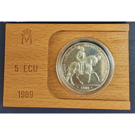 MONEDA DE 5 ECUS DE 1989