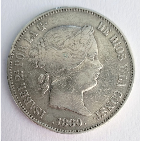 20 reales Madrid 1860