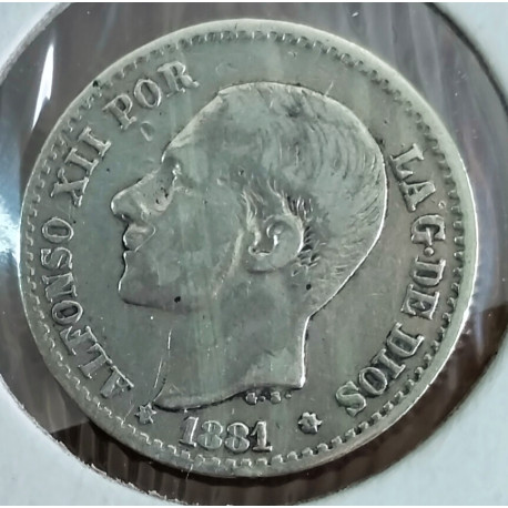 Alfonso XII de 1881 de 50 céntimos 
