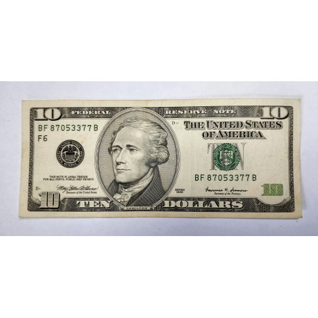 USA 10 dólares 1999