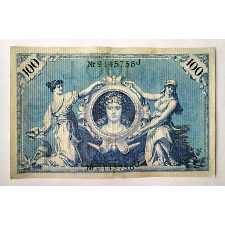 Billete de 100 Marcos Alemania 1908