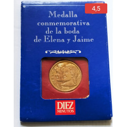 Medalla boda Elena y Jaime 