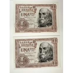 BILLETE DE 1 PESETA DE 1953