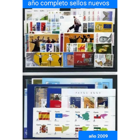 Año completo de sellos nuevos 2009