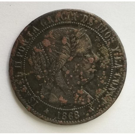 Medio céntimo de escudo 1886