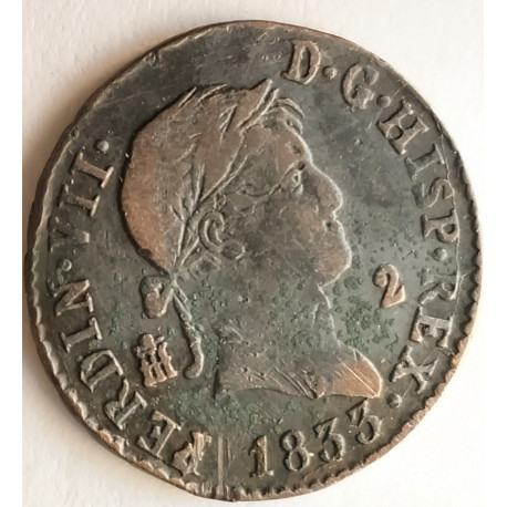 2 Maravedis Fernando VII 1833