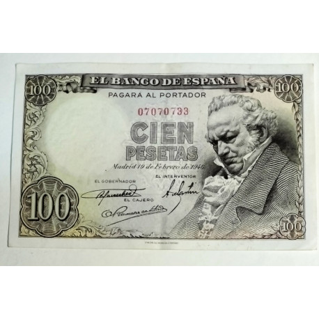 100 PESETAS 19 FEBRERO 1946
