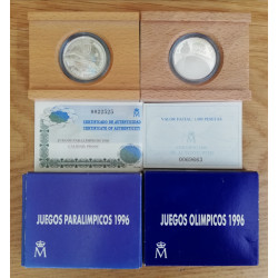 2 monedas de España 1996