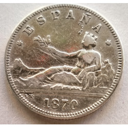 5 pesetas de 1870