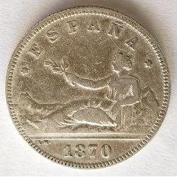 2 pesetas 1870*74