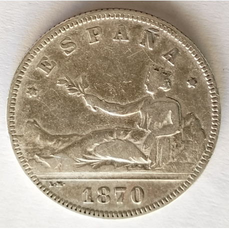 2 pesetas 1870*74
