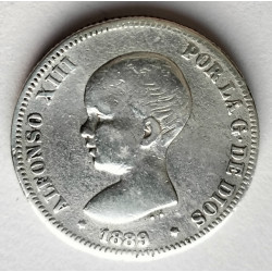 5 PESETAS ALFONSO XIiI 1890
