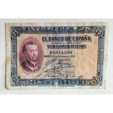 1.000 PESETAS  1 JULIO  1925