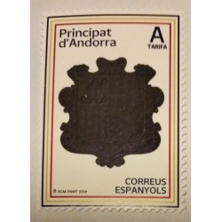 Bandera y escudo de Andorra española 2024