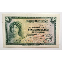 BILLETE DE 5 PESETAs DE 1935