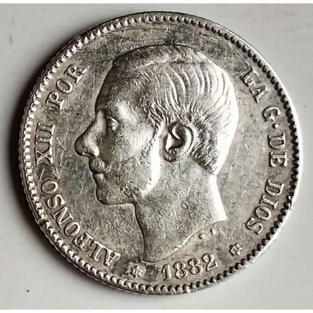 1 peseta de 1882*82