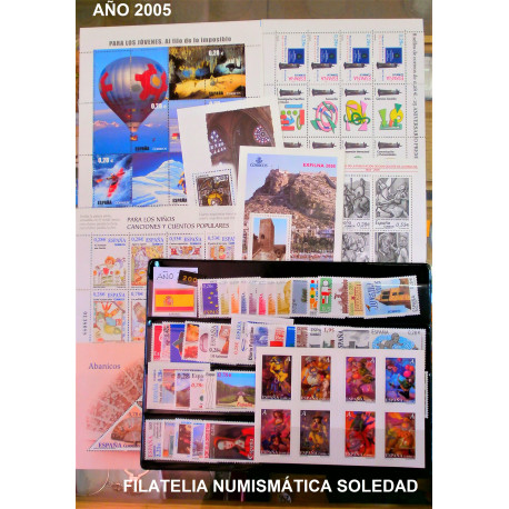 AÑO COMPLETO SELLOS 2005