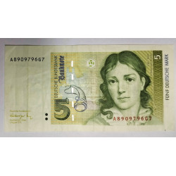 5 marcos Alemania 1992