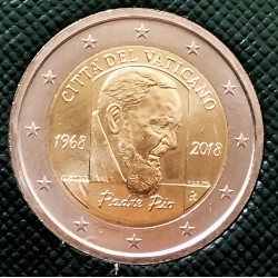 2 € VATICANO 2018 PADRE PIO (2ª)