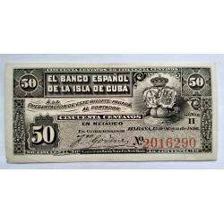 1 peso Isla de Cuba 1896