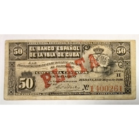 50 centavos es la de Cuba 1896 plata