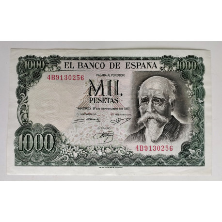 1000 PESETAS 17 SEPTIEMBRE 1971