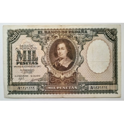 1000 pesetas de Murillo 1940