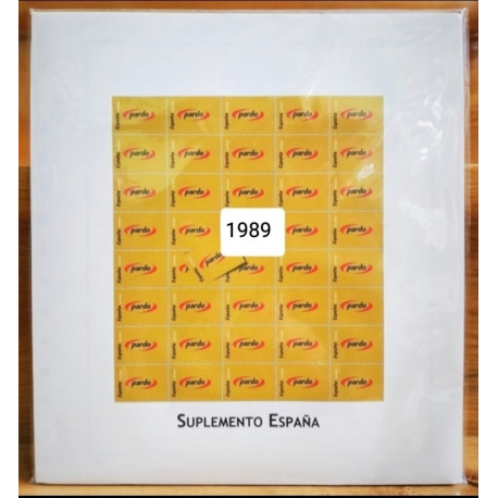 Año 1989 Pardo para sellos