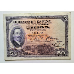 50 pesetas 1927 Alfonso XIII