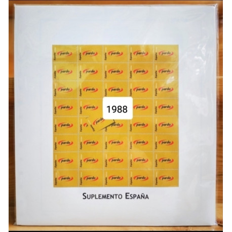 Año 1988 Pardo para sellos