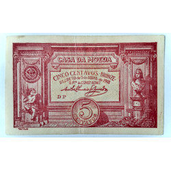 5 centavos República Portuguesa 1918