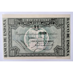 100 Pesetas Banco Bilbao 1937