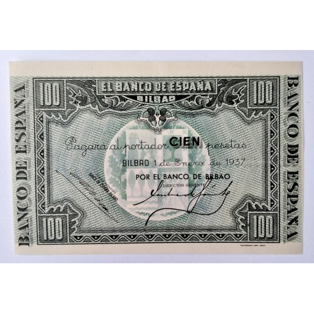 100 Pesetas Banco Bilbao 1937