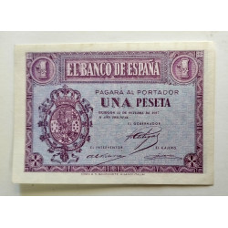 BILLETE DE 1 PESETA DE 1937