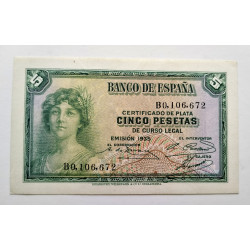 5 pesetas república 1935