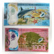 2 billetes Costa Rica de 1000 y 2000 colones