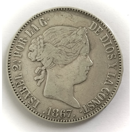 1 escudo 1867 Madrid 