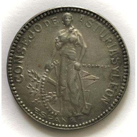 2 PESETAS ASTURIAS Y LEÓN 1937